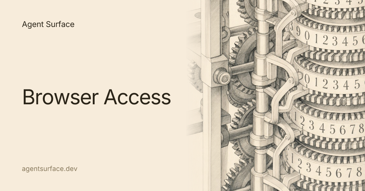 Browser Access — Agent Surface